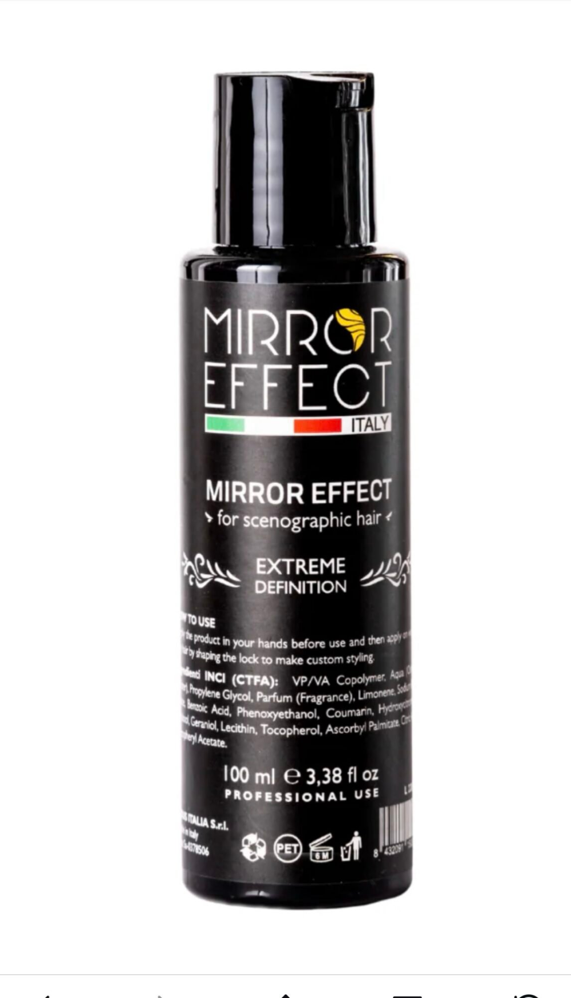 Mirror effect hair