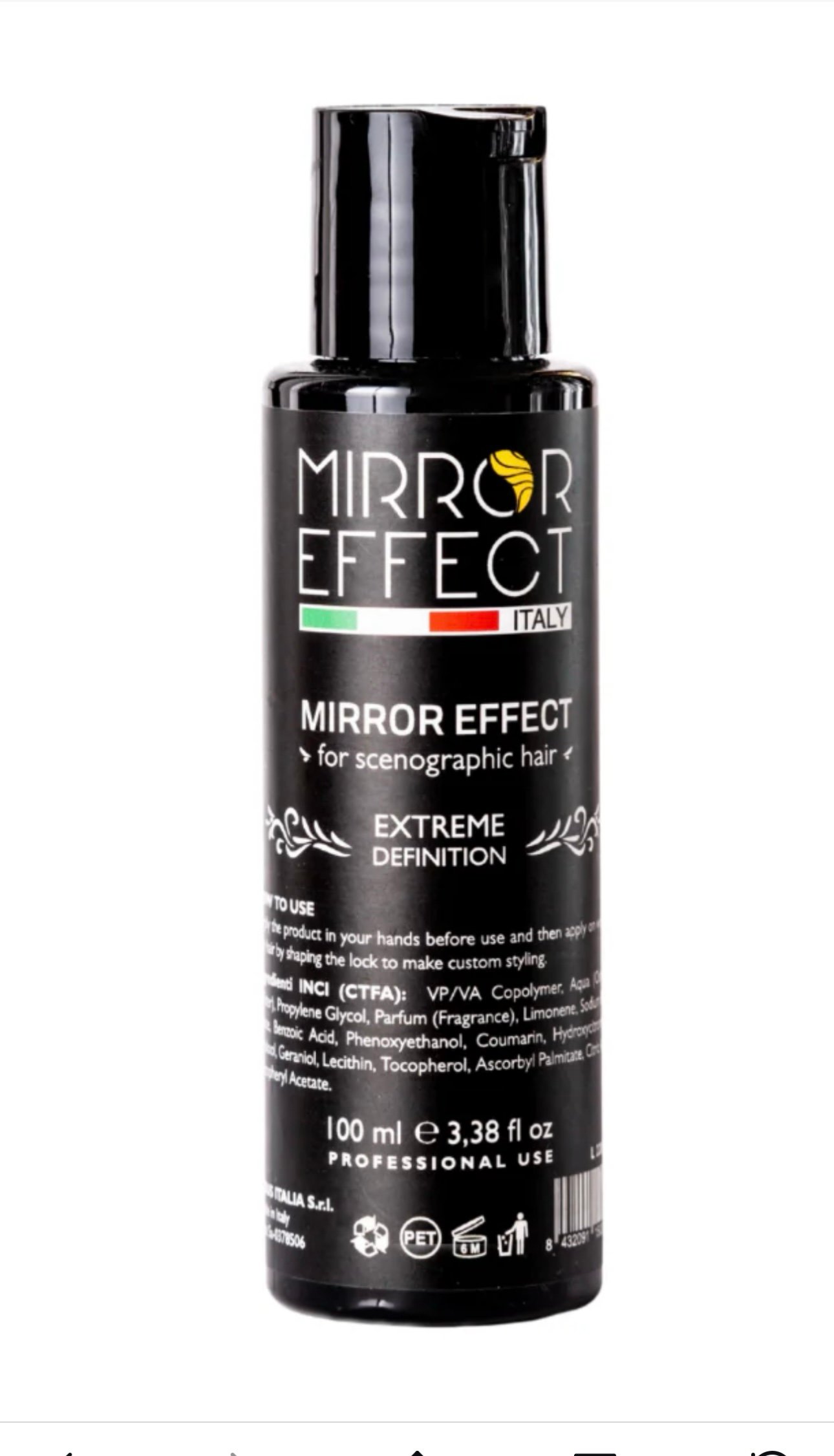 Mirror effect hair